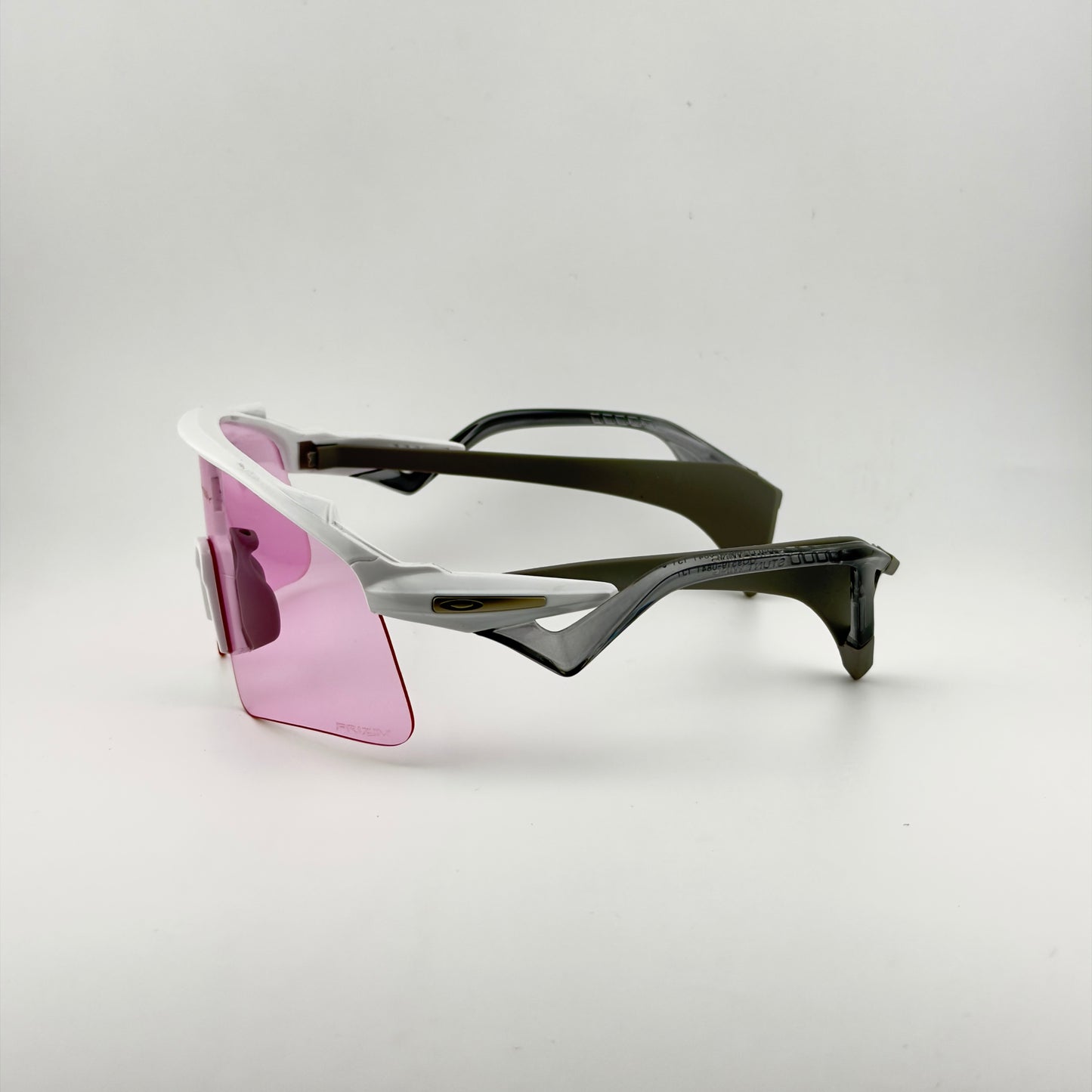 Gafa Oakley Stunt Wing blanca lente rosado