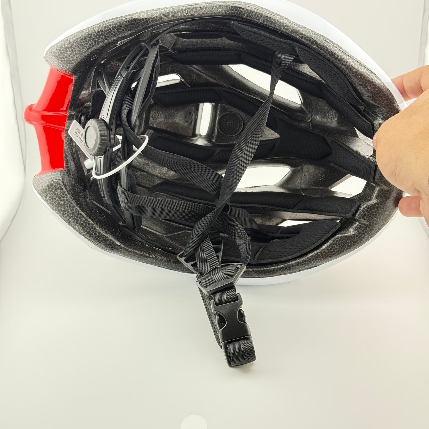 casco blanco rojo MET - Route Store Ctg