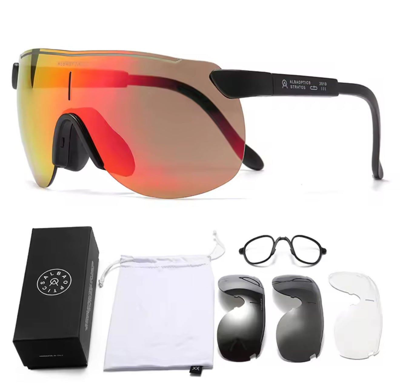 ALBA OPTICS STRATOS NEGRA ROJA