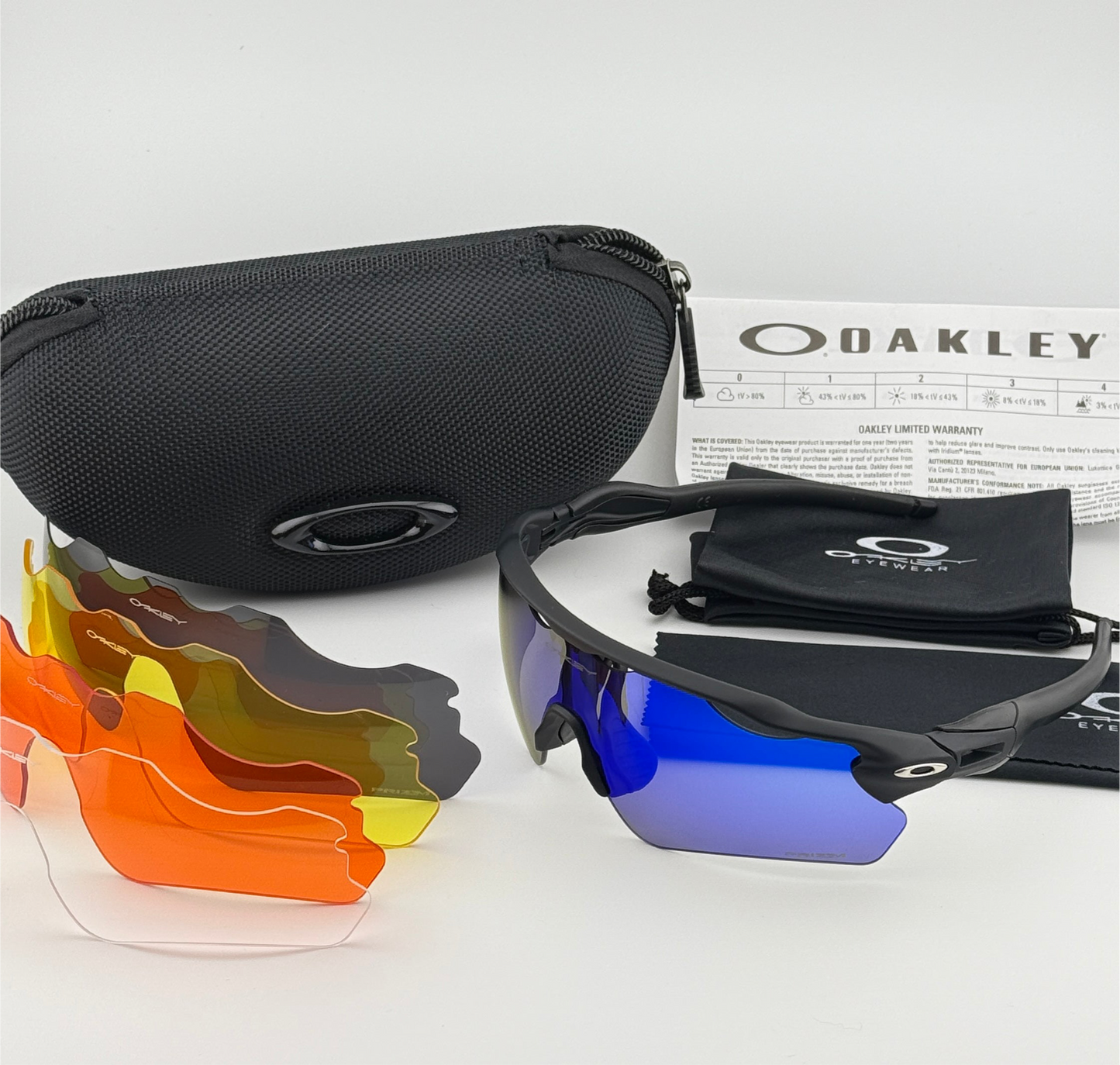oakley RADAR NEGRA AZUL 5LENTES