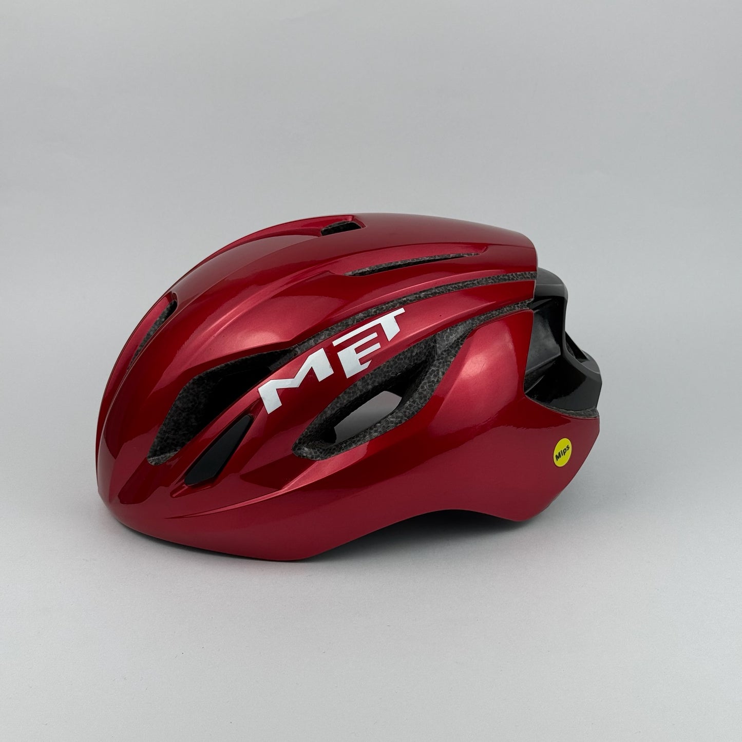 casco rojo MET