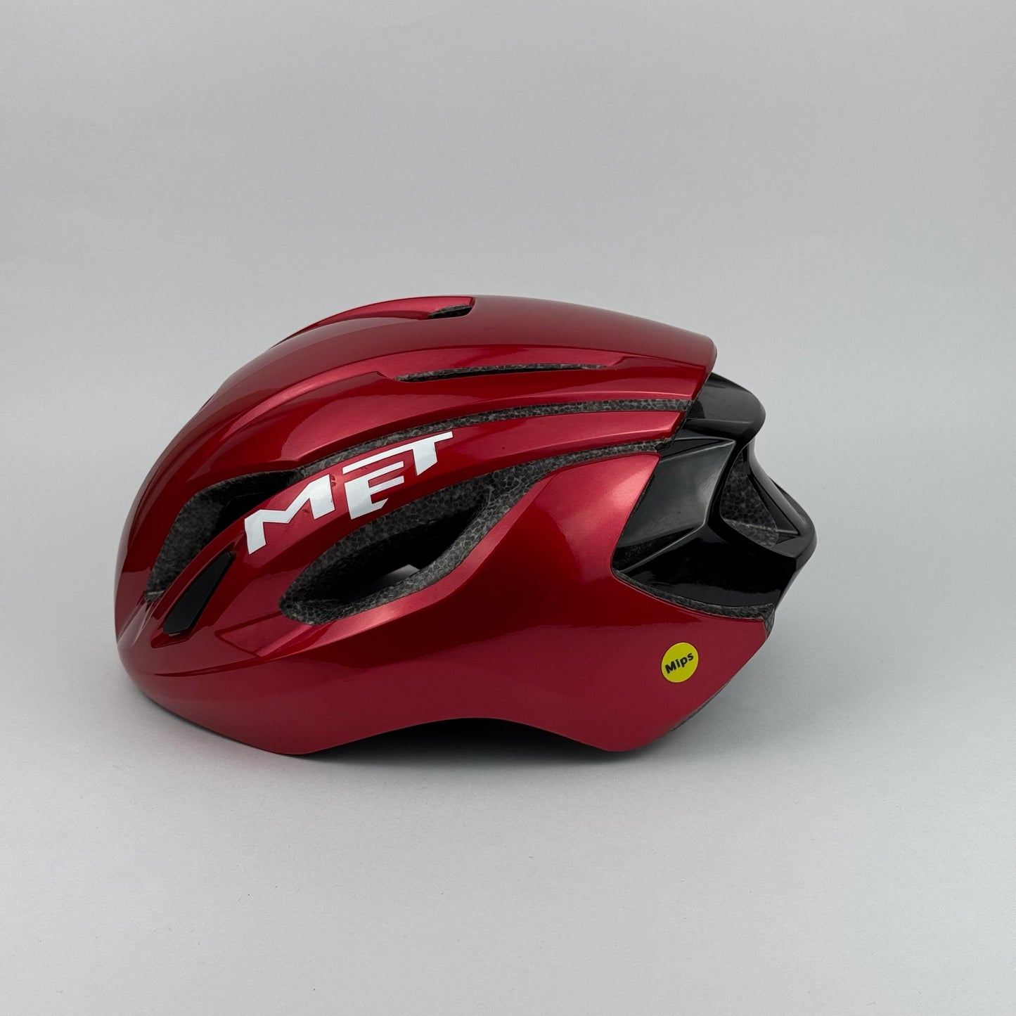 casco rojo MET