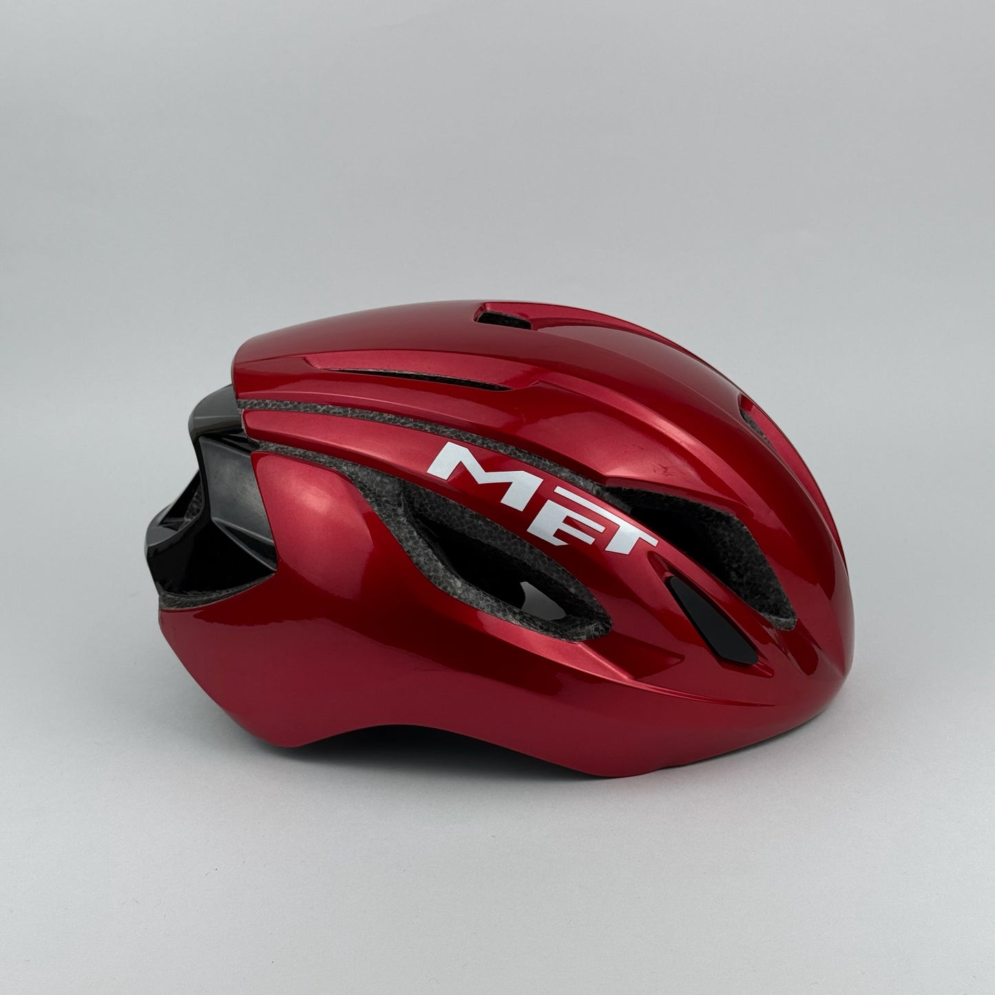 casco rojo MET