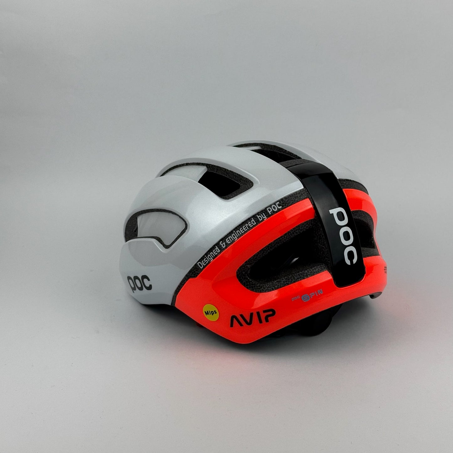 Casco blanco naranja OMNE AIR