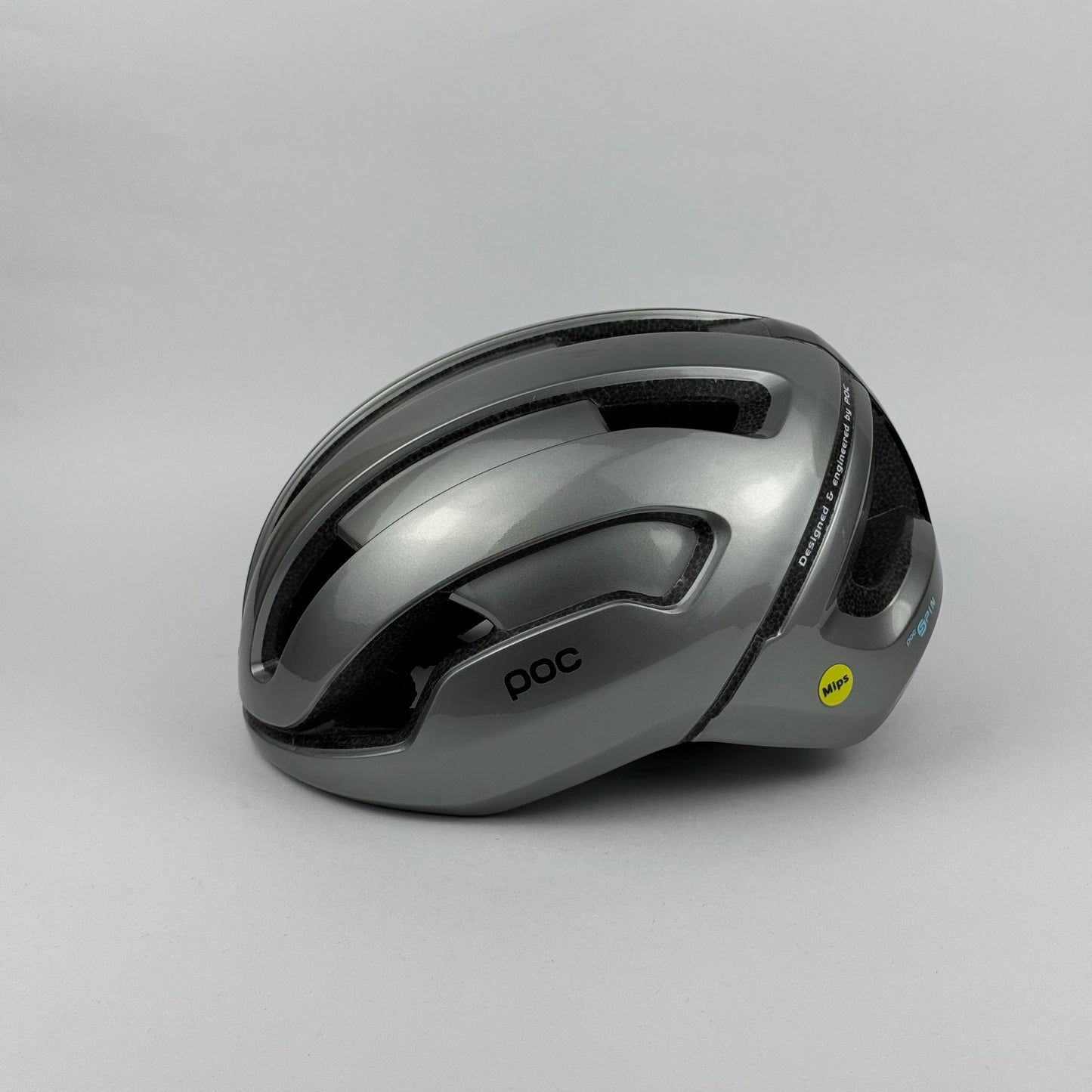 Casco plateado brillante OMNE AIR