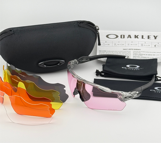 oakley RADAR TRANSPSRENTE  ROSADO 5LENTES