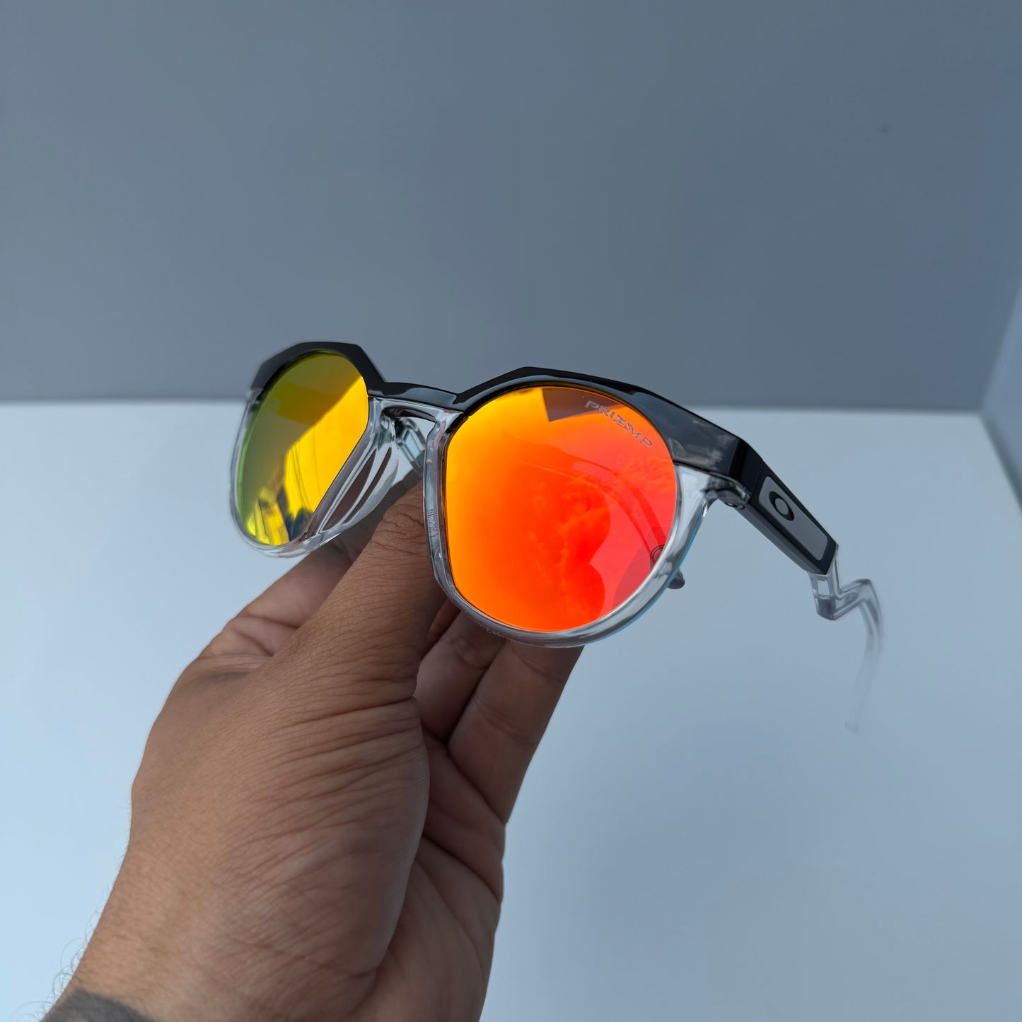 GAFA OK HSTN TRANSPARENTE ROJA TRANSPARENTE