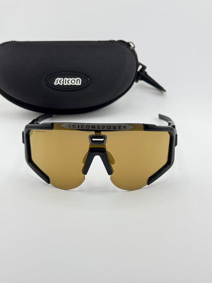SCICON AEROSCOPE NEGRA DORADA 1 LENTE