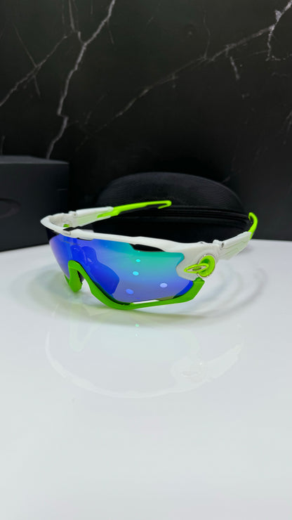 Oakley Jawbreaker blanca verde