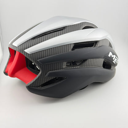 casco blanco  con gris MET Carbon