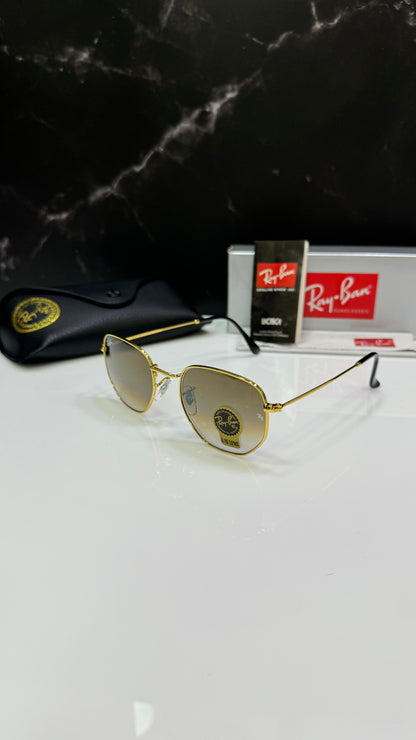 Ray Ban HEXAGONAL doradas