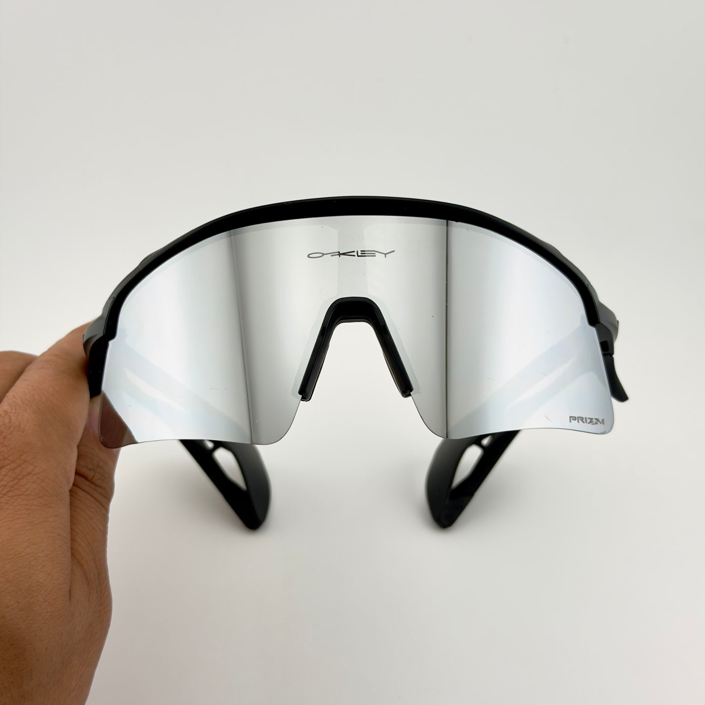 Gafa Oakley Stunt Wing negra plateada