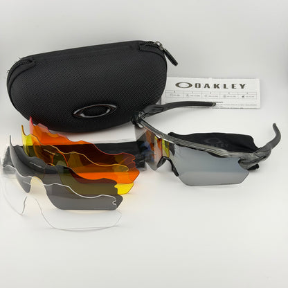 oakley RADAR TRANS NEGRA PLATEADA 5LENTES