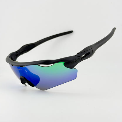 GAFA OK RADAR NEGRA MATE VERDE  5 LENTES - Route Store Ctg