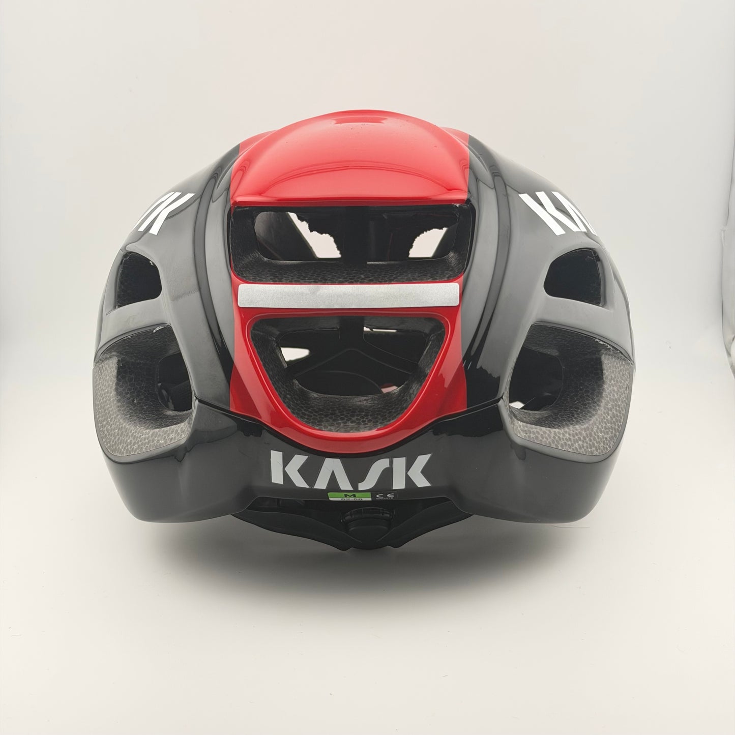 Casco KSK Protone negro línea roja