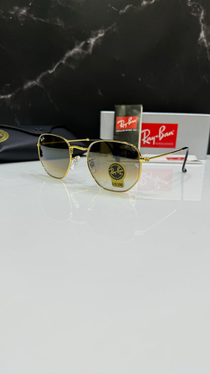 Ray Ban HEXAGONAL doradas