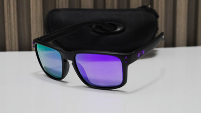 Oakley Holbrook negra mate lente púrpura