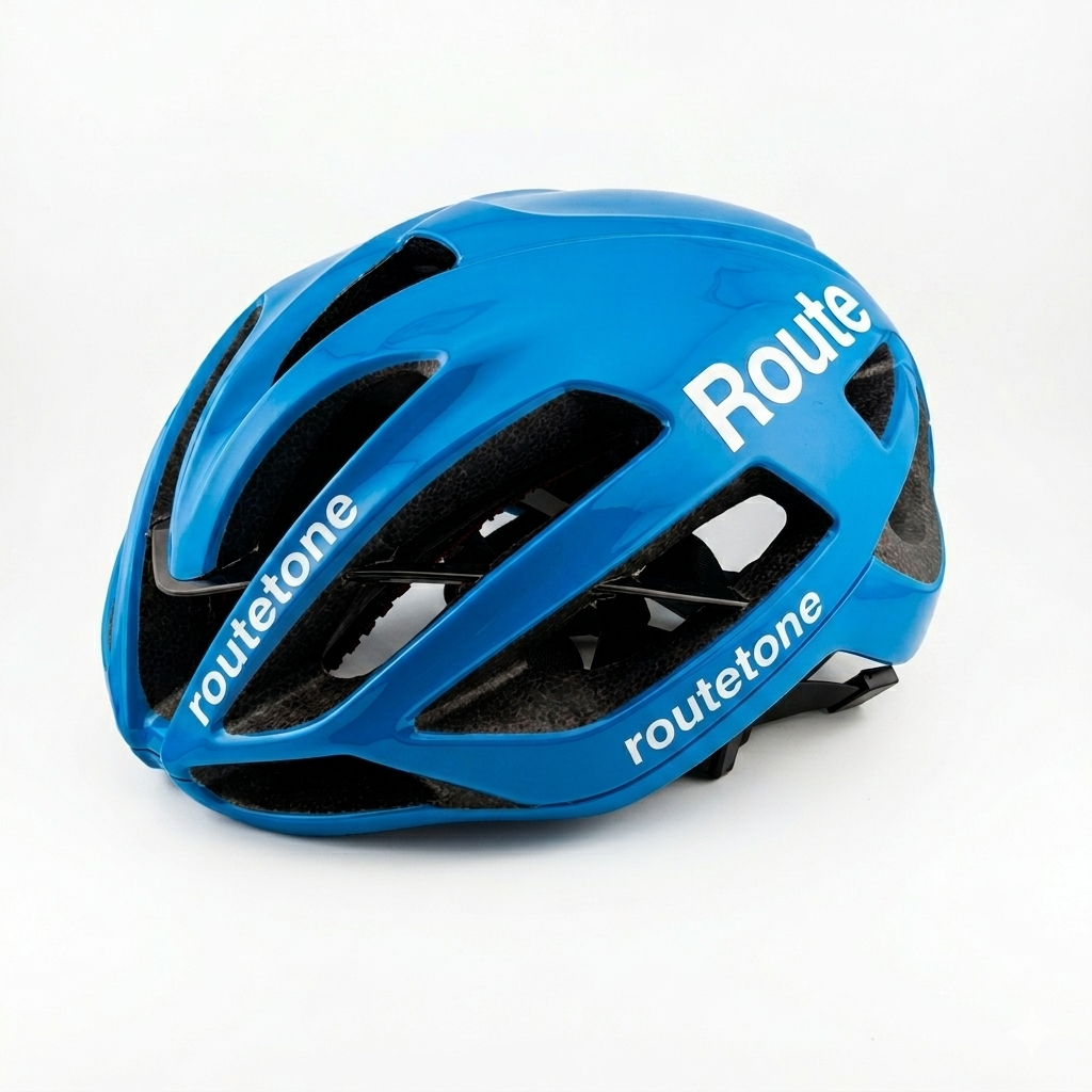 Casco Route azul