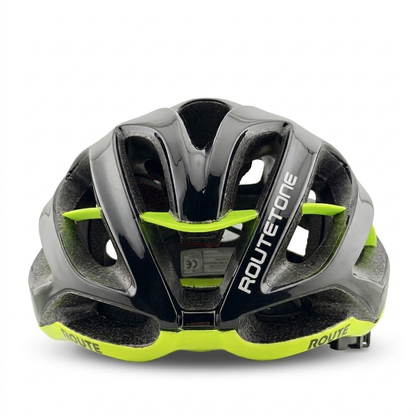Casco Route verde con negro - Route Store Ctg