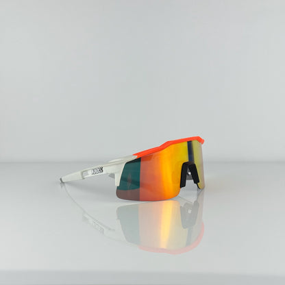 GAFA 100% SPEEDCRAFT SL BLANCA NARANJA 3 LENTES