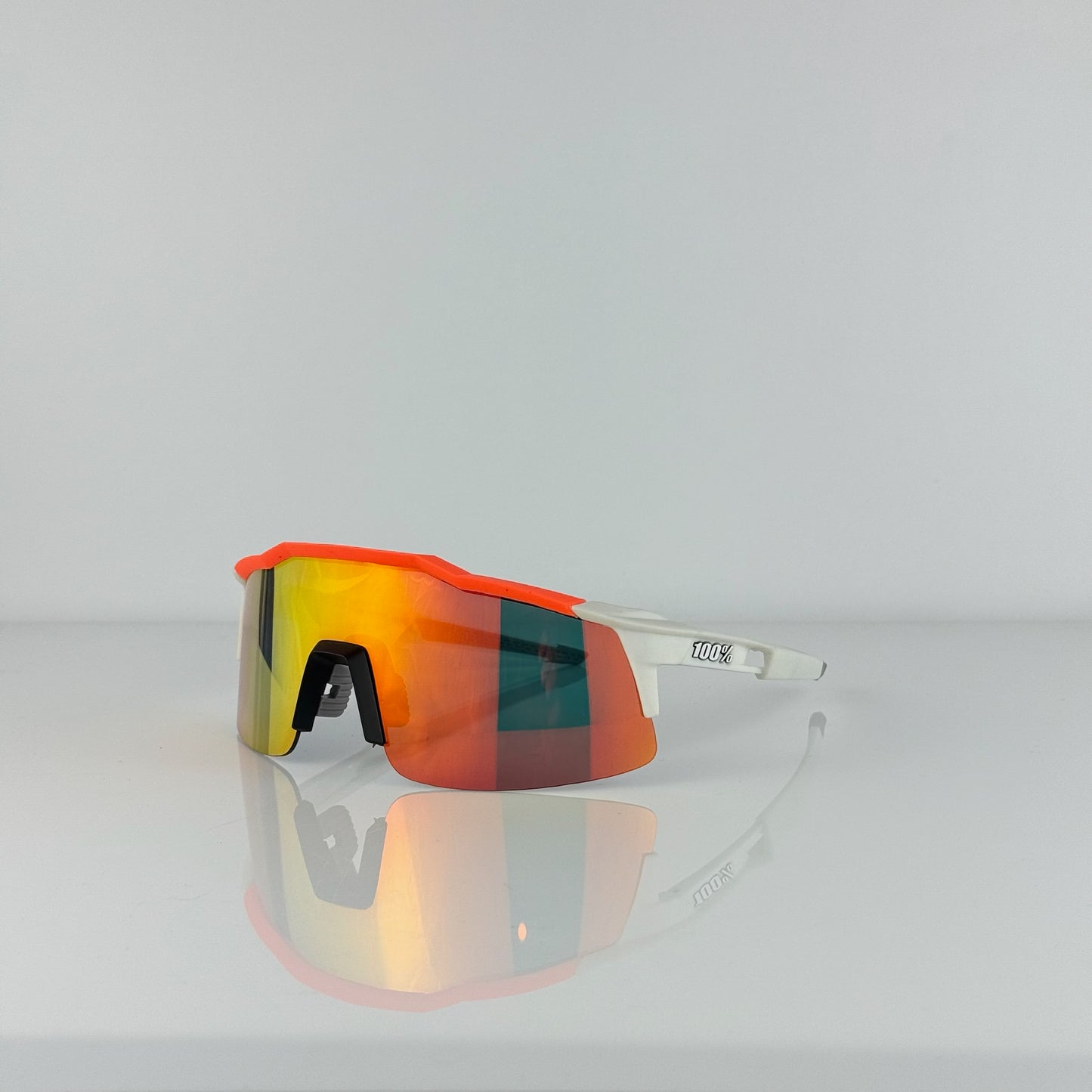 GAFA 100% SPEEDCRAFT SL BLANCA NARANJA 3 LENTES