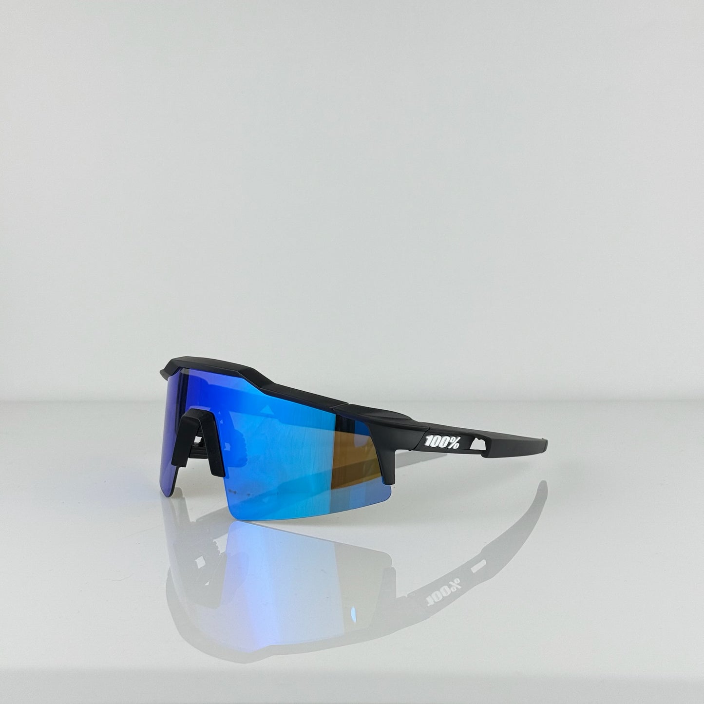 GAFA 100% SPEEDCRAFT SL NEGRA GRIS LENTE AZUL 3 LENTES