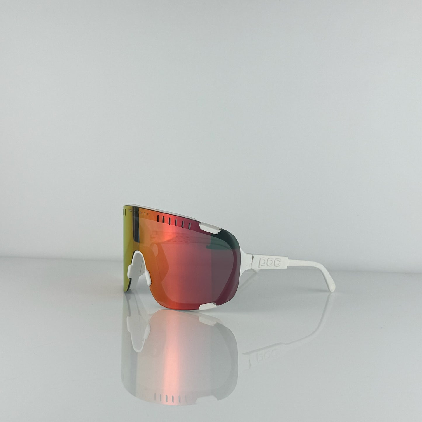 GAFA POC DEVOUR BLANCA ROJA 4 LENTES